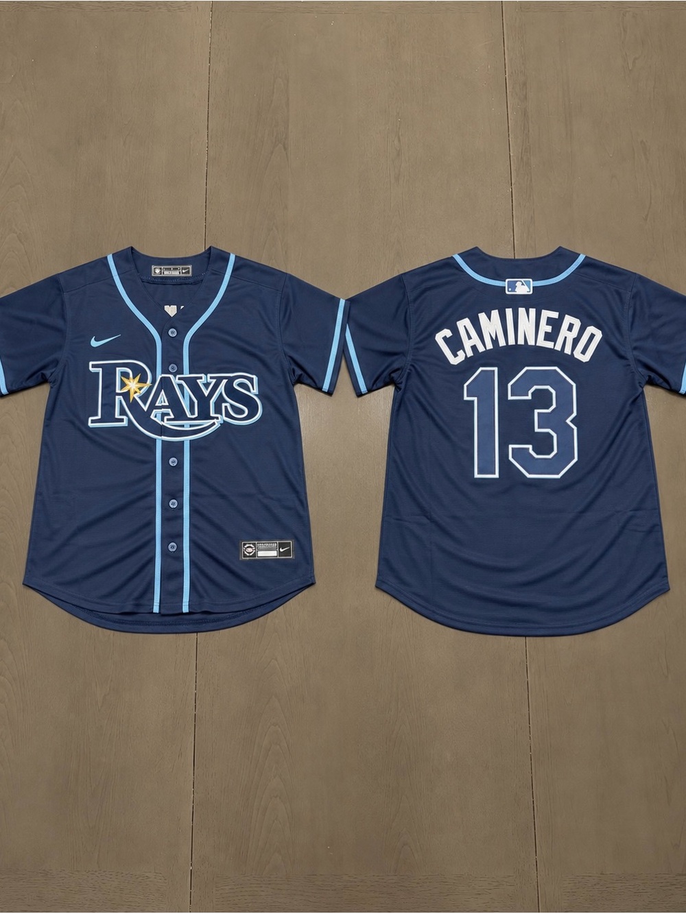 Junior Caminero Rays jerseys